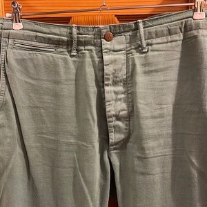 RRL mens button fly chinos